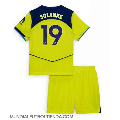 Camiseta Tottenham Hotspur Dominic Solanke #19 Tercera Equipación Replica 2025-26 para niños mangas cortas (+ Pantalones cortos)